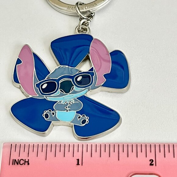 Vintage Disney Stitch Keychain Zipper Pull Purse Bag Charm Aulani Disneyana - Picture 9 of 10